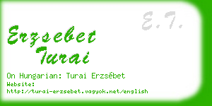 erzsebet turai business card